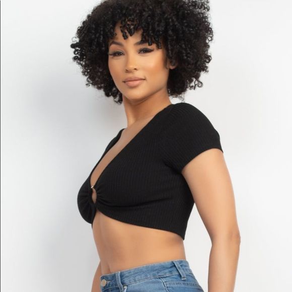 O-Ring Short Sleeve Top - Picture 5 of 5